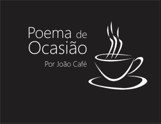 Capa com xícara de café e título 'Poema de Ocasião'